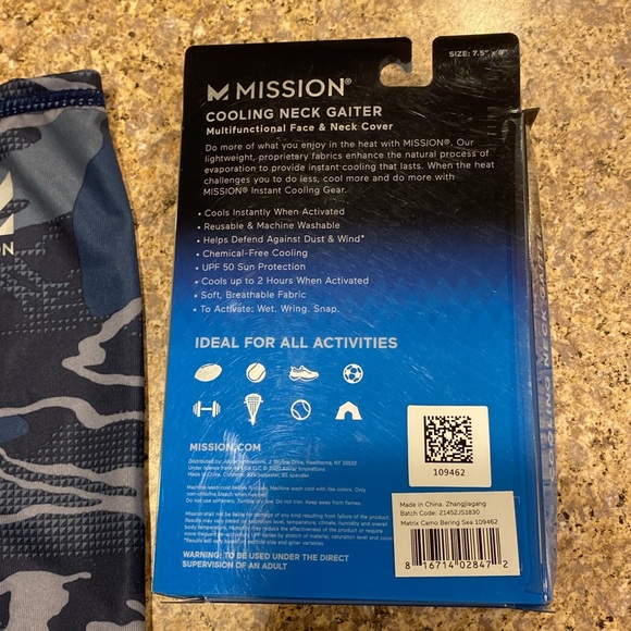 Youth Cooling Neck Neck Gaiter Multifunctional Face& Neck Cover Ages 8+ OS UPF50 - Picture 5 of 13